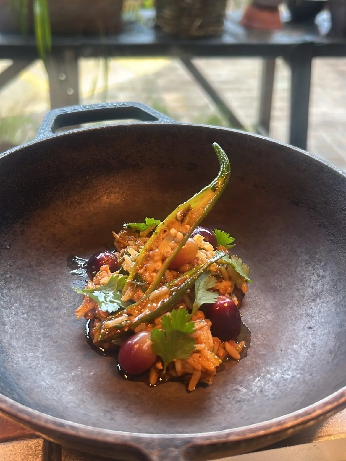 Prato com ingredientes do cerrado